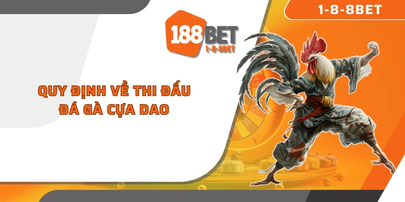 Quy định về thi đấu đá gà cựa dao
